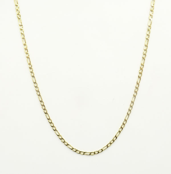 14ct gold light Figaro chain. 20". 3.5gr