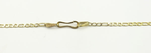 14ct gold light Figaro chain. 20". 3.5gr