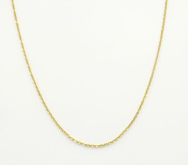 9ct gold fine Trace chain 18". 1gr